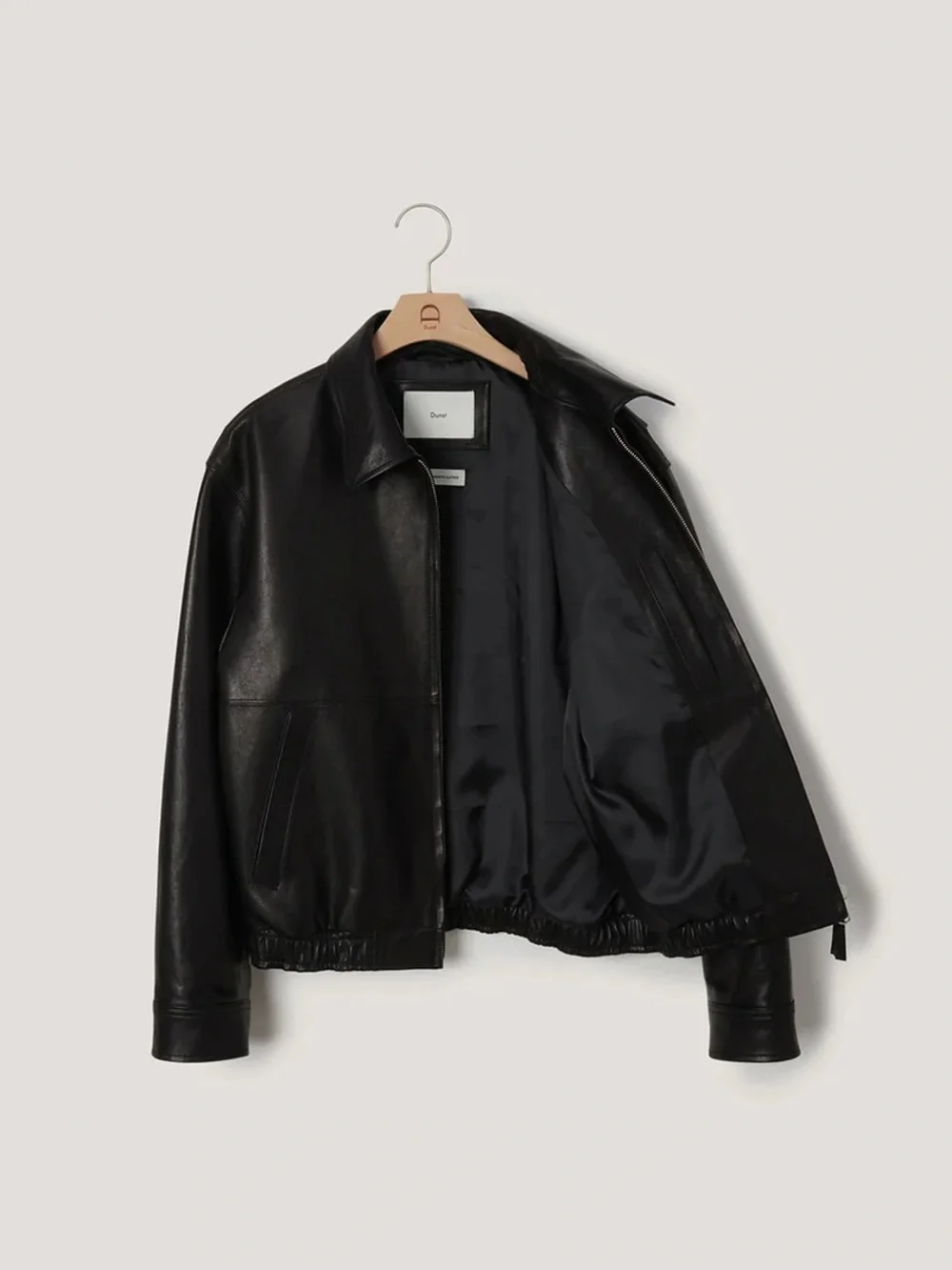 UNISEX DRIZZLER LEATHER JACKET BLACK